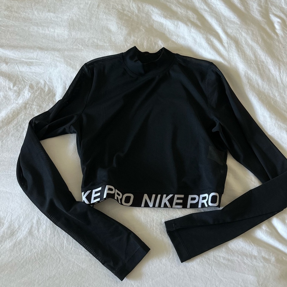 Nike Pro Cropped Mesh Top NWOT
